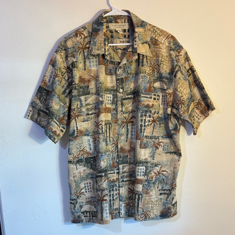 Island Republic XL Tropical Print Hawaiian Men's pocket Shirt
